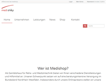 Tablet Screenshot of medishop-gmbh.eu